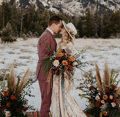 Grand Tetons Elopement in the Snow