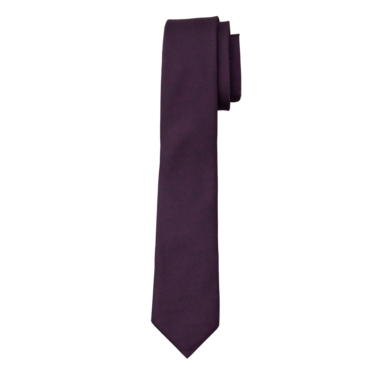 Plum Textured Long Tie image number 1