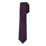 Plum Textured Long Tie image number 1