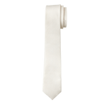 Pearl White Textured Long Tie image number 1