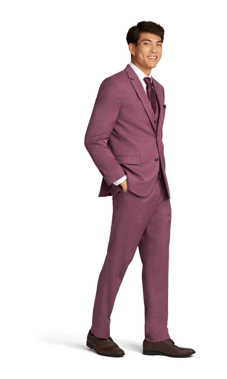 Dark Mauve Stretch Suit Separates image number 2