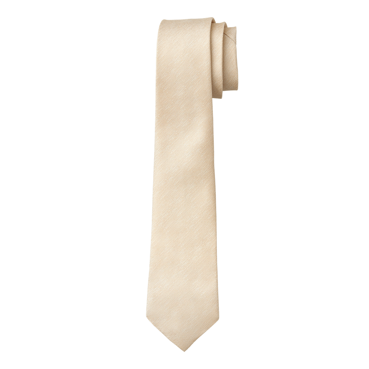 Tan Textured Long Tie image number 1
