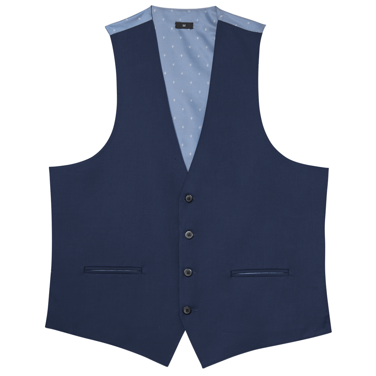 Navy Stretch Suit Separates Vest image number null