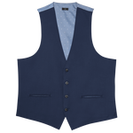 Navy Stretch Suit Separates Vest image number null