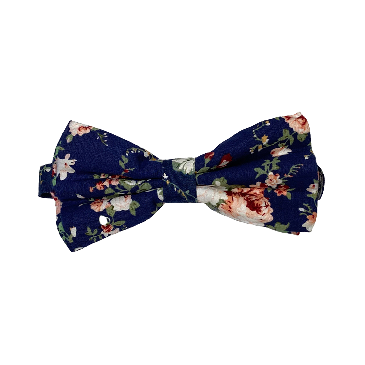 Navy Floral Bow Tie image number 1