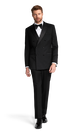 Black Double Breasted Stretch Separates Tuxedo image number 1