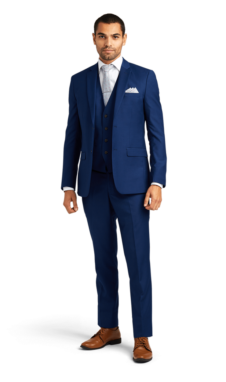 Cobalt Blue Stretch Suit Separates