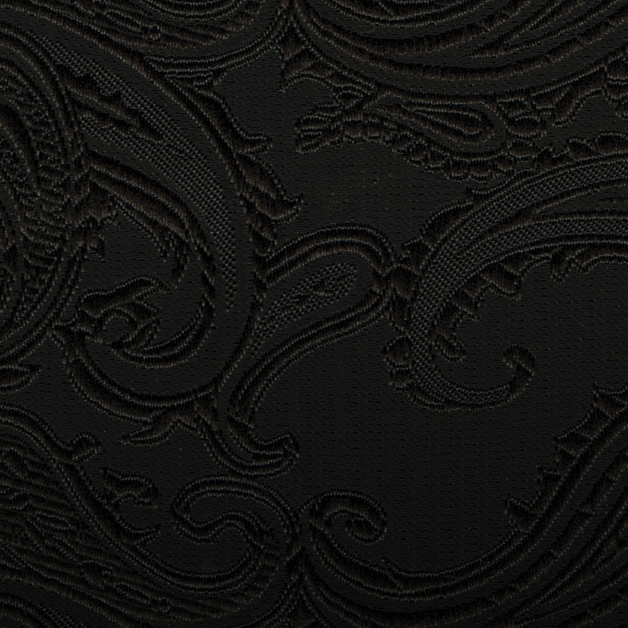 Black Paisley Pocket Square image number 1