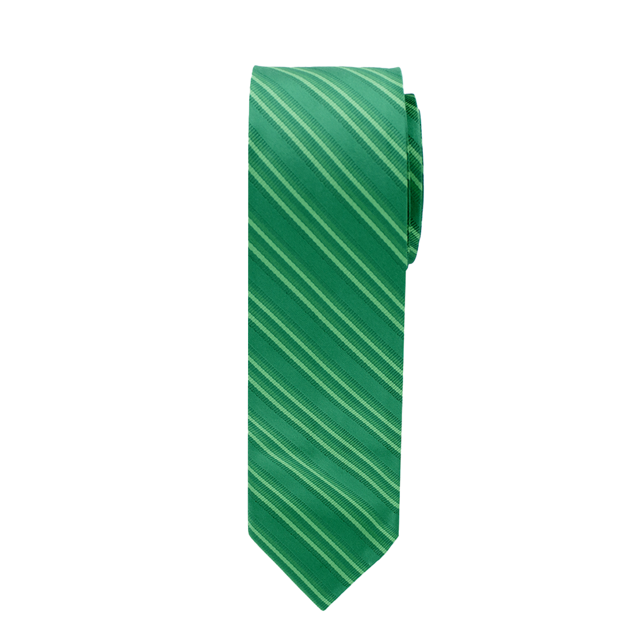 Emerald Striped Long Tie image number 1