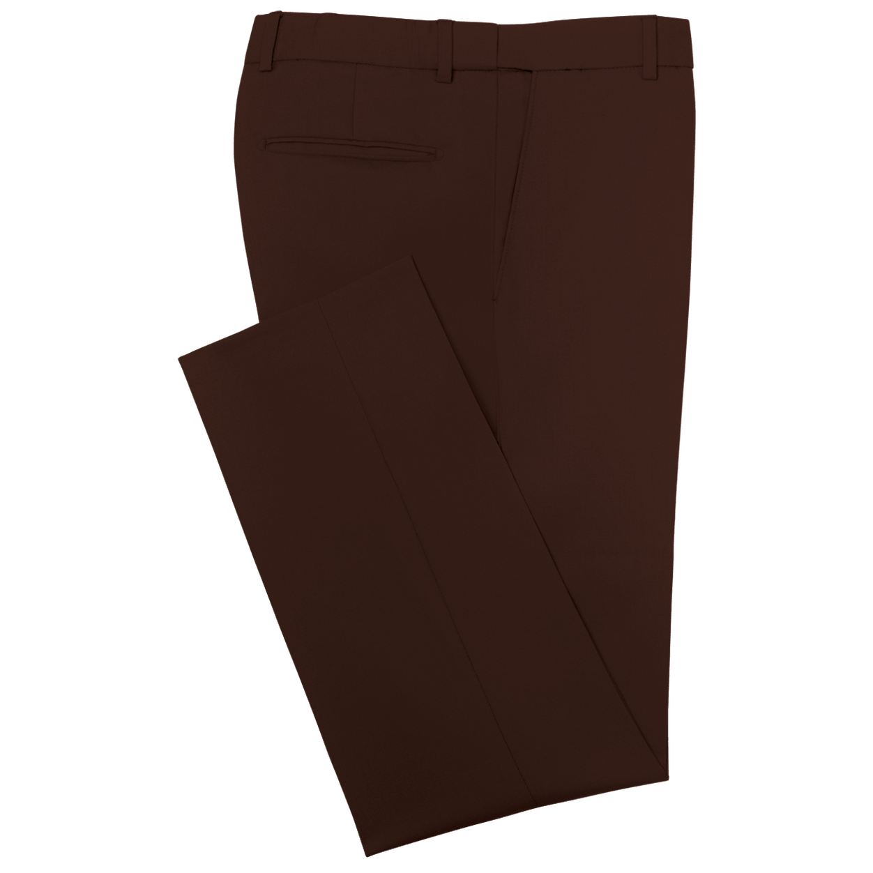 Chocolate Brown Stretch Suit Separates Pants image number 1