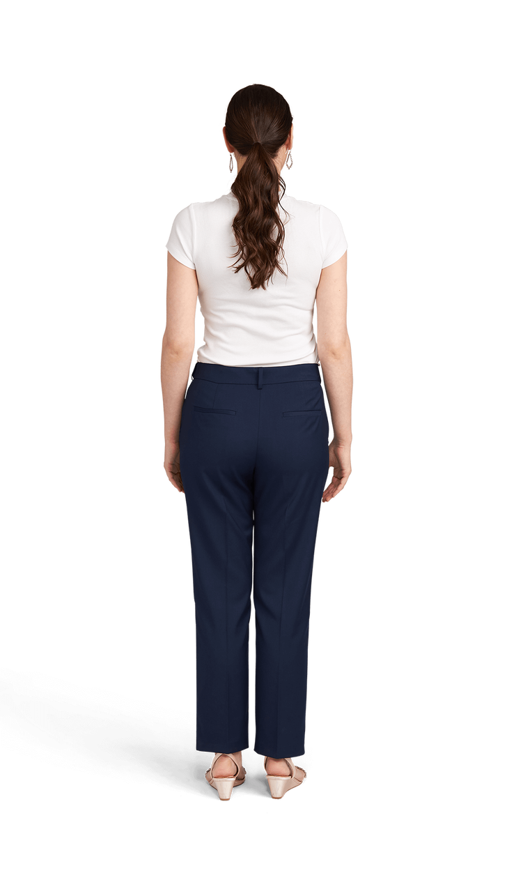 Women's Navy Stretch Suit Separates Pants image number 4