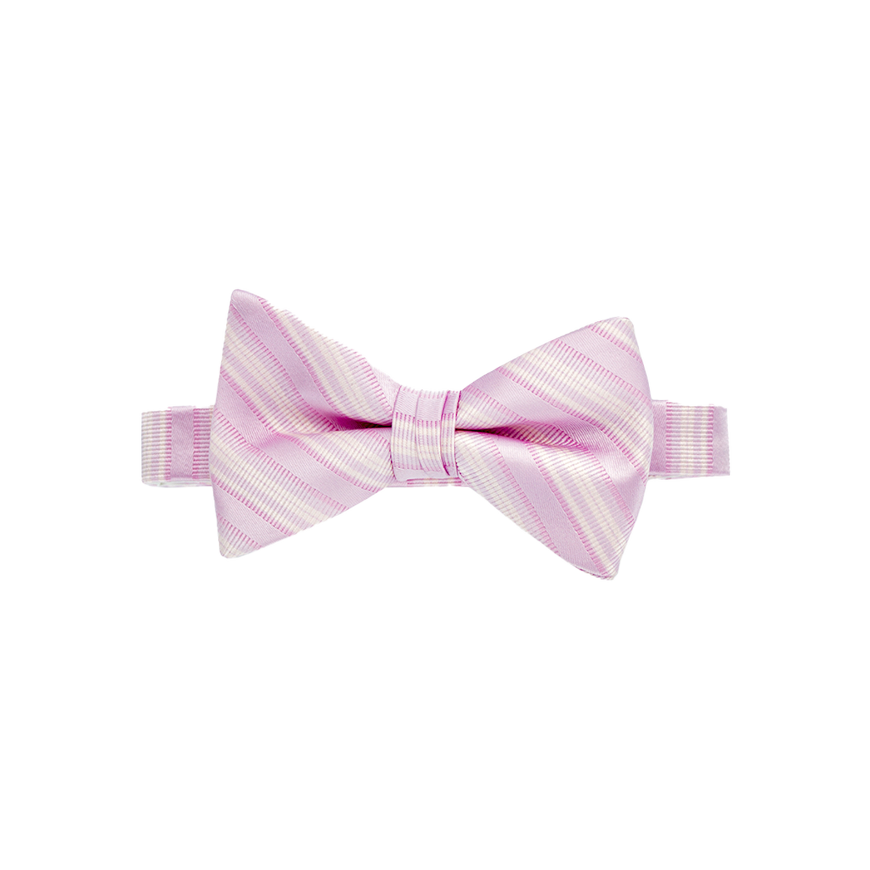 Tickled Pink Striped Bow Tie image number 1