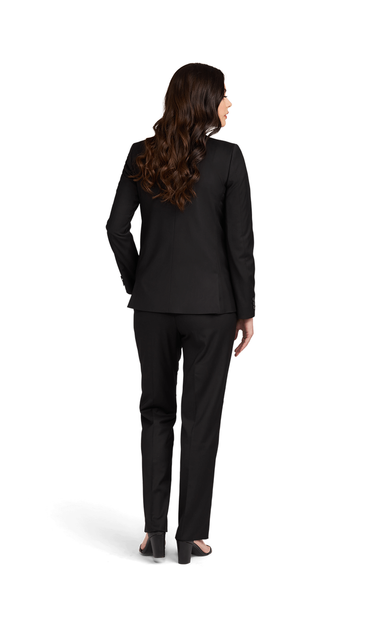 Women's Black Stretch Suit Separates image number 4