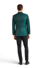 Green Paisley Shawl Lapel Coat image number 3