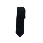 Black with White Dot Long Tie image number 1