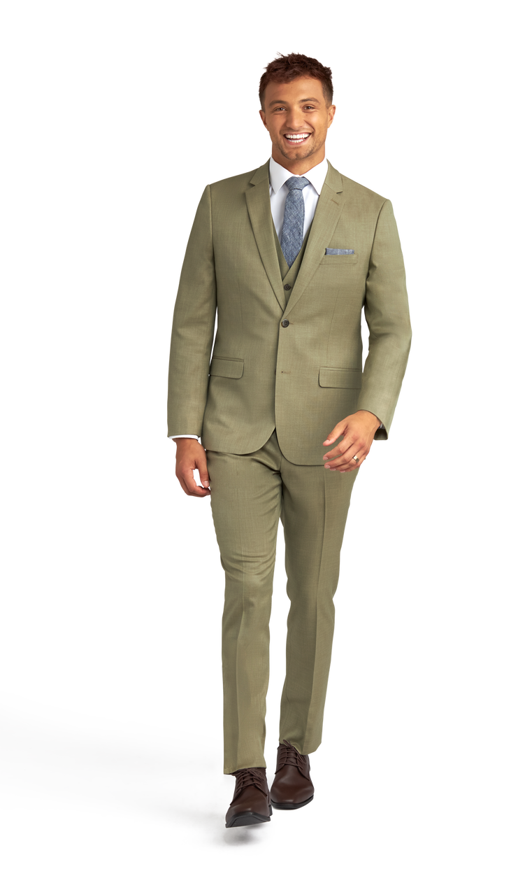 Sage Green Stretch Suit Separates