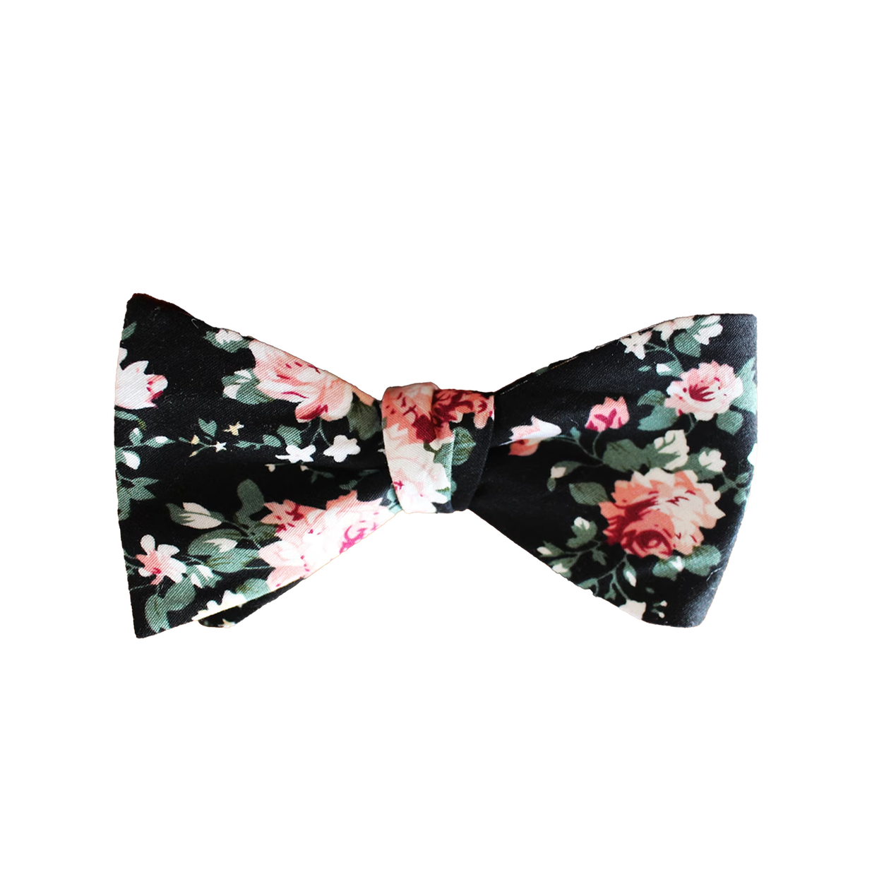 Black Floral Bow Tie image number null