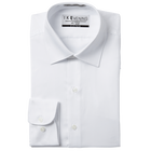 White Cotton Laydown Collar Shirt, White Cotton Laydown Collar Shirt