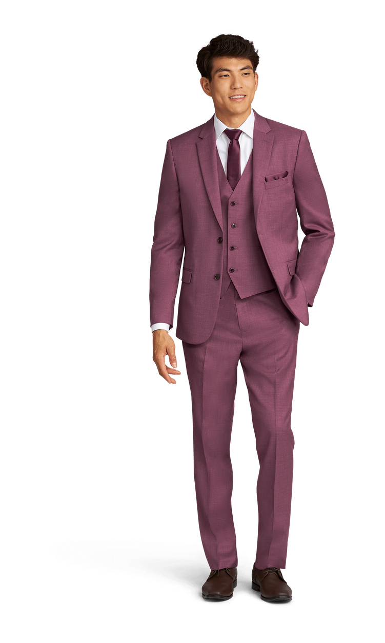 Dark Mauve Stretch Suit Separates image number 1