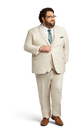 Tan Stretch Suit Separates image number 4