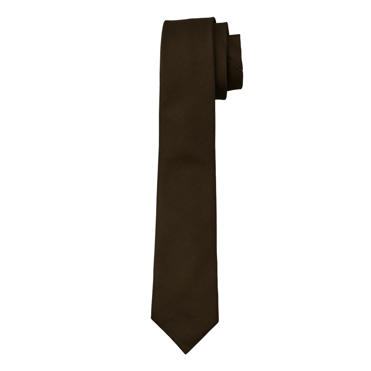 Chocolate Textured Long Tie image number 1