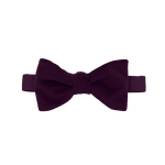 Eggplant Velvet Bow Tie image number null