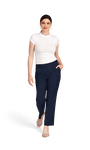 Women's Navy Stretch Suit Separates Pants image number 2