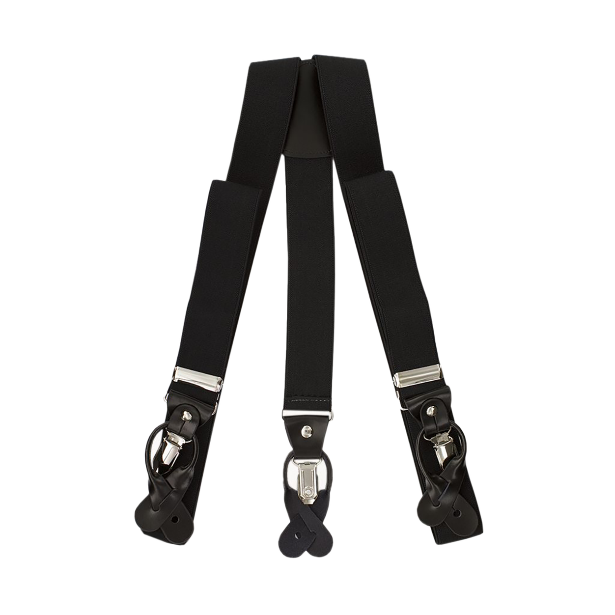 Black Button And Clip Suspenders image number null