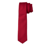 Red Satin Long Tie image number 1