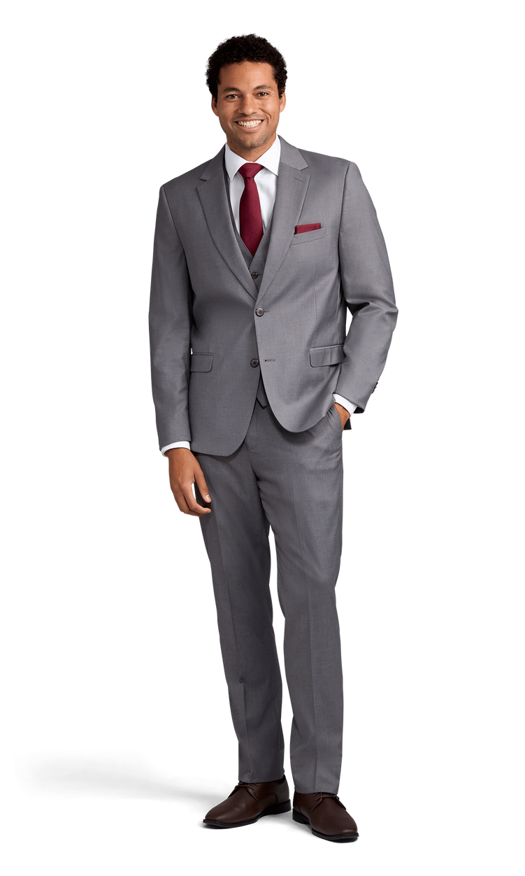 Grey Stretch Suit Separates