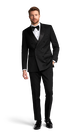 Black Double Breasted Stretch Separates Tuxedo image number 2