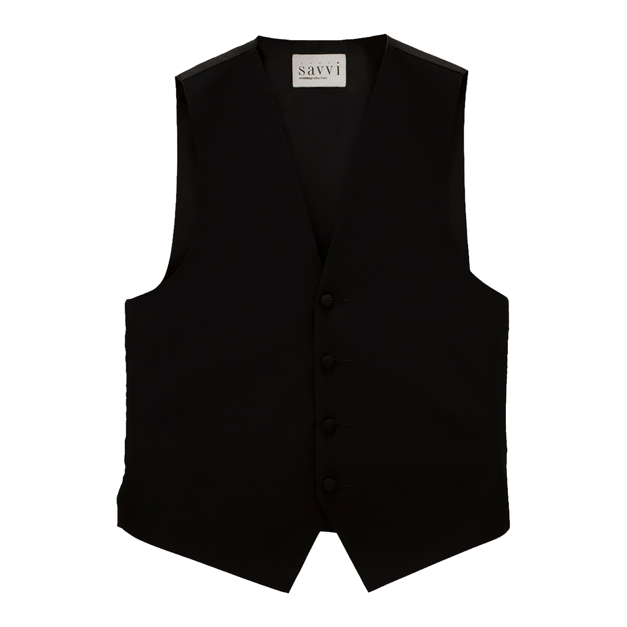 Black Wool Vest image number null