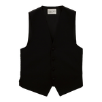 Black Wool Vest image number null
