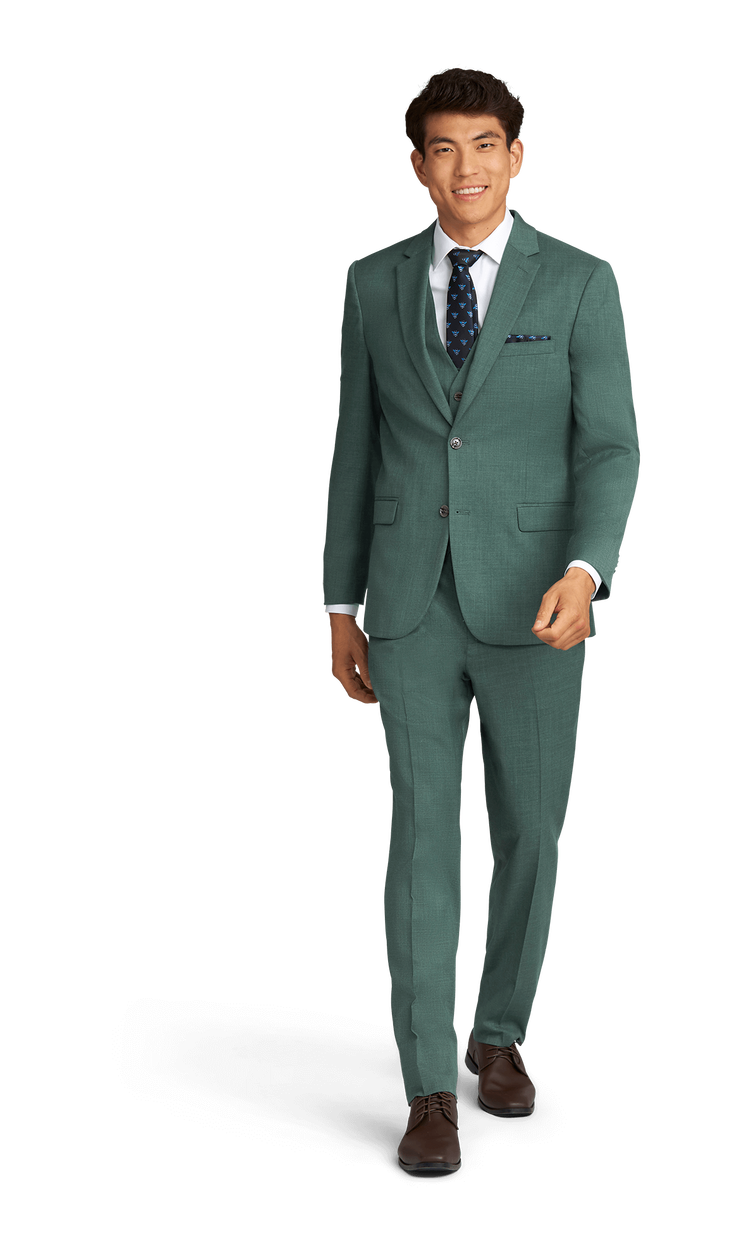 Forest Green Stretch Suit Separates image number 1