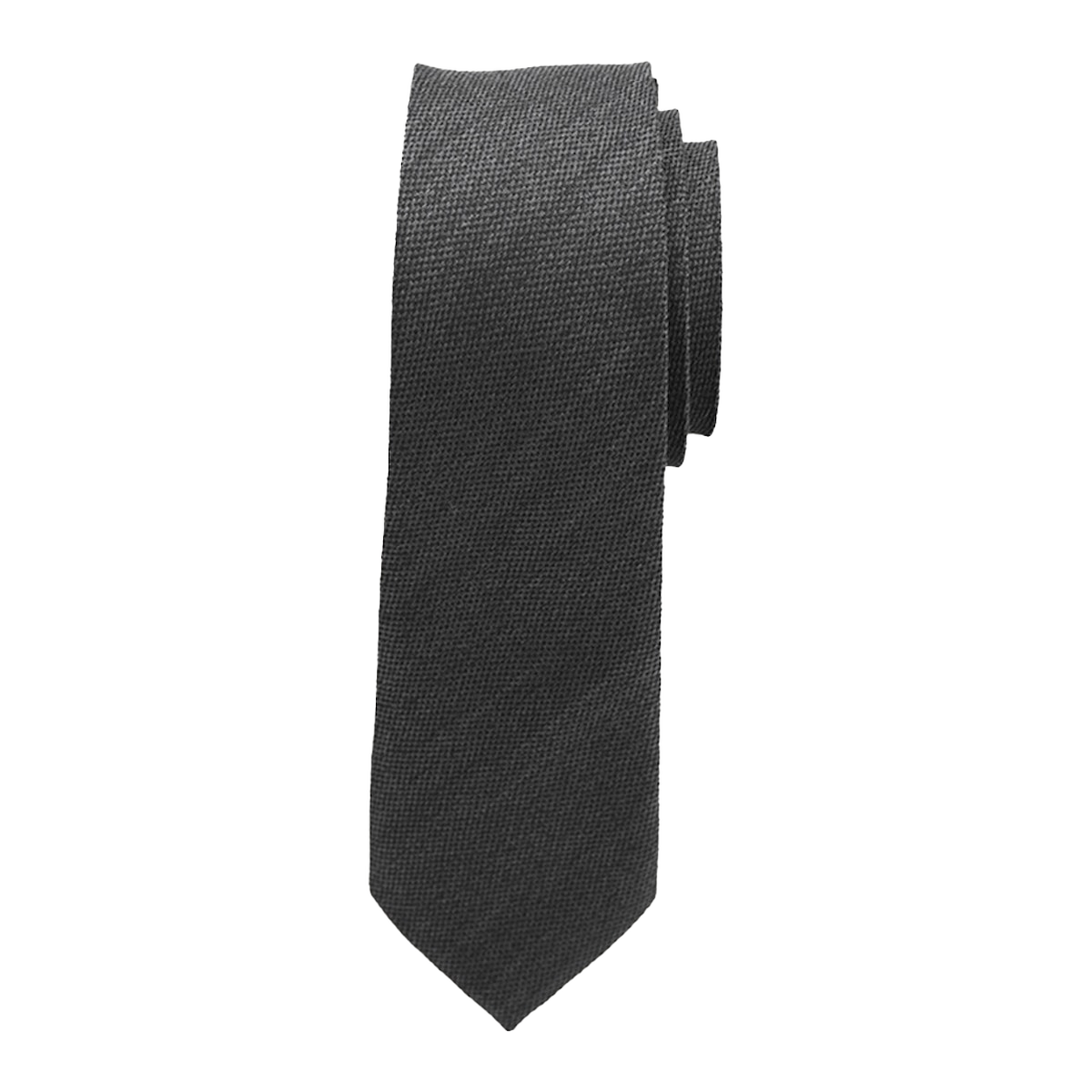 Charcoal Matte Long Tie image number null