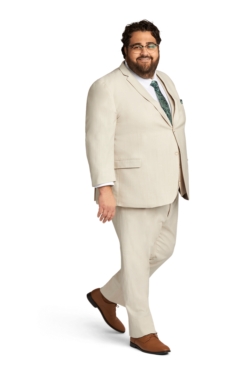 Tan Stretch Suit Separates image number 2