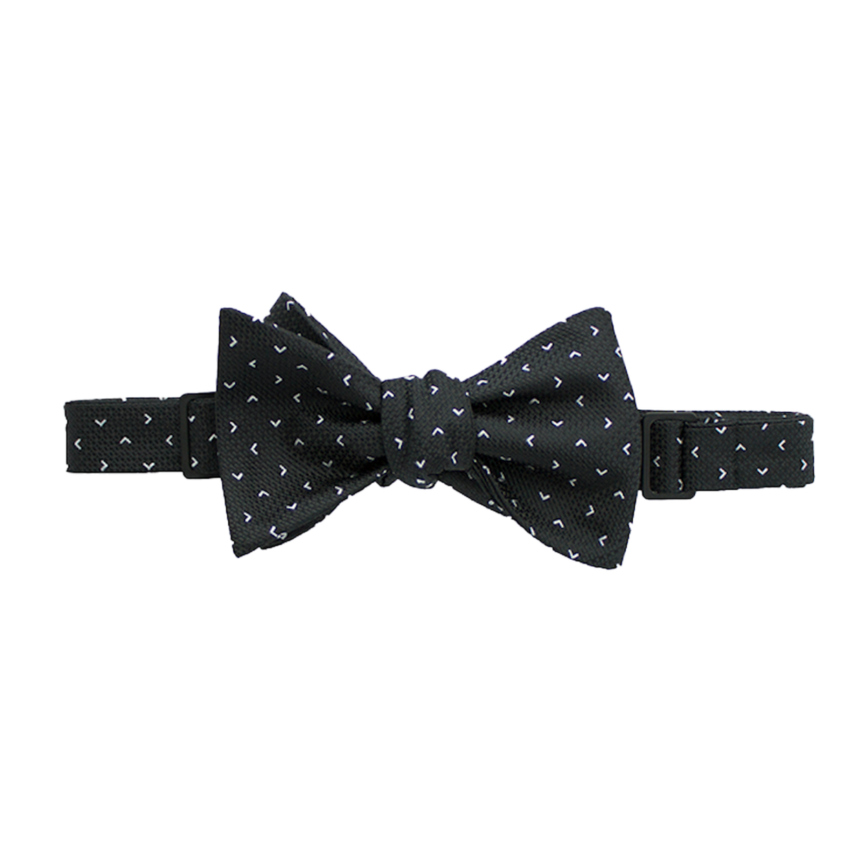 Black with White Arrows Bow Tie image number 1