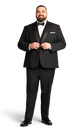 Black Stretch Notch Lapel Tuxedo Separates image number 4