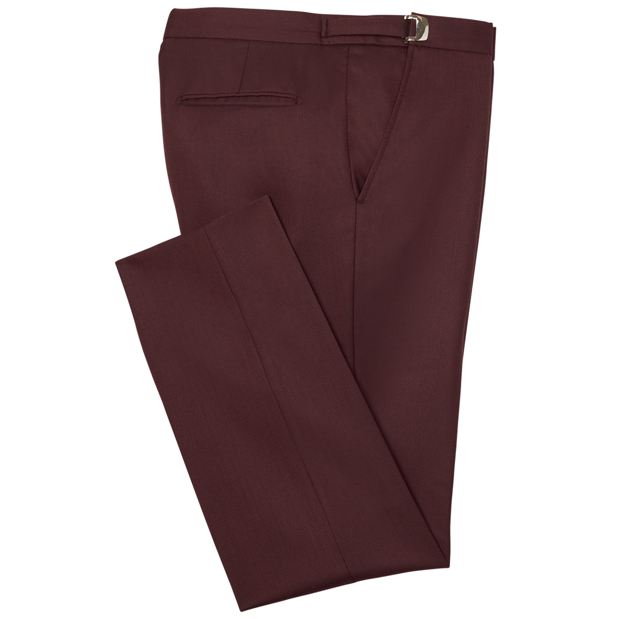 Burgundy Ike Behar Pants image number 1