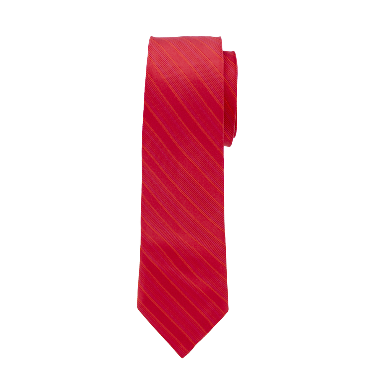 Red Striped Long Tie image number 1