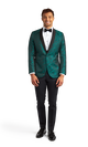 Green Paisley Shawl Lapel Coat image number 4