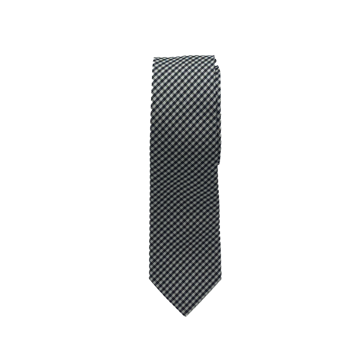 Gingham Plaid Skinny Self Tie image number 1