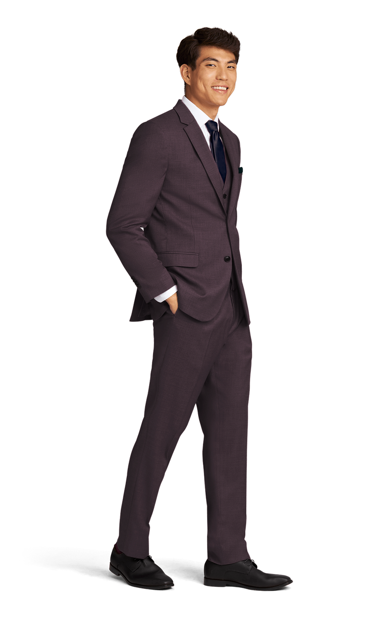 Eggplant Stretch Suit Separates image number 1