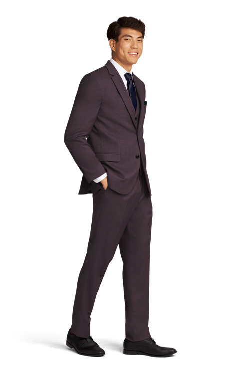 Eggplant Stretch Suit Separates