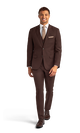 Chocolate Brown Stretch Suit Separates image number 1