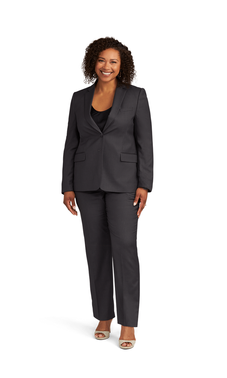 Women's Charcoal Stretch Suit Separates  image number 3