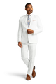 White Notch Lapel Suit image number null