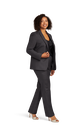 Women's Charcoal Stretch Suit Separates  image number 1