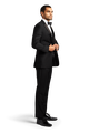Black Stretch Notch Lapel Tuxedo Separates image number 2