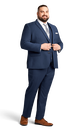 Navy Stretch Suit Separates image number null